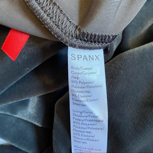 NEW Spanx Silver Chrome Velvet Leggings NWT - Picture 11 of 12